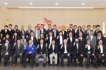 日경영진 SK케미칼 울산공장 방문...재활용 기술에 호평