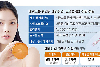 애경산업, 태광 편입 후 ‘K뷰티 톱3’ 조준…화장품 절반 매출에 사활