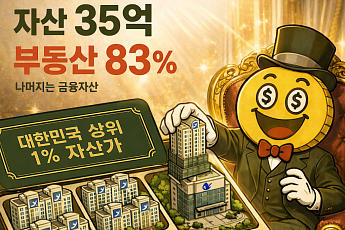 [AI 코인패밀리 만평] 상위 1%의 자산 도시락