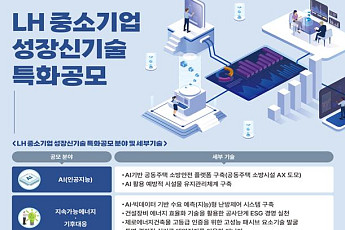 LH, AI 등 중소기업 우수 신기술 발굴 나선다