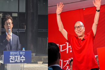 전재수 vs 박형준 부산시장 가상대결, 두 자릿수 격차 8.7%P로 좁혀져