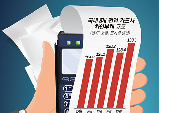 카드사 차입부채 133조원 '훌쩍'⋯조달 리스크 경고등