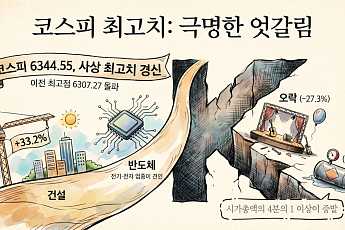 코스피 장중 최고치 돌파 뒤 ‘업종 양극화’⋯오락·문화, 전기·가스 '비실'