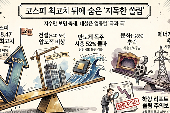 ‘최고치 돌파’ 코스피 그림자는 업종 양극화⋯오락·문화, 전기·가스 ‘비실’[종합]