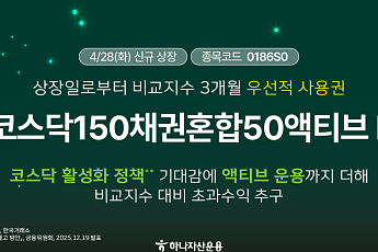 “연금계좌서 코스닥 담으세요”…하나자산운용, 채권혼합 ETF 신규 상장