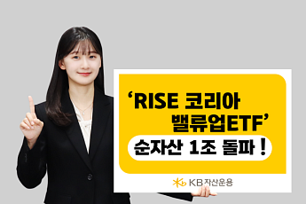KB자산운용, 'RISE 코리아밸류업 ETF' 순자산 1조 돌파