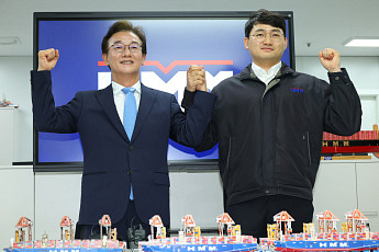 전재수, ‘으랏차차 선대위’ 출범…HMM 해상노조위원장 등 합류