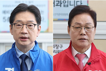 김경수 ‘빈곤 제로’ vs 박완수 ‘손주 돌봄수당’…어버이날 표심 공략
