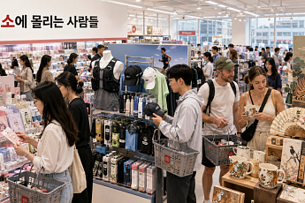 다이소에 몰리는 사람들