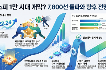 개인·기관의 힘, 코스피 8000 정조준…JP모건은 사상 첫 ‘1만피’ 전망