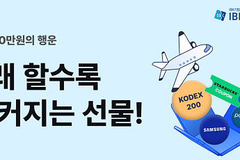 IBK투자證, 국내주식 활성화 '레벨업' 2차 경품 이벤트 실시