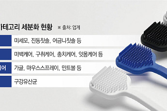 구강케어 상품, 뷰티 카테고리로 진화...다양화ㆍ전문화 속도전[판 커지는 K웰니스]