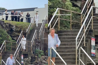 패션쇼인 줄도 모르고 성큼…런웨이 메인모델 된 호주 남성