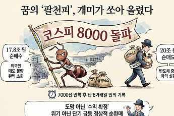 팔천피 일등공신은 개미⋯외인이 던진 ‘18조 삼전닉스’ 받아냈다 [꿈의 8000피 시대]