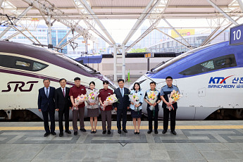 KTX-SRT, 승객 태우고 첫 연결운행…“9월 통합 차질 없이 완료”