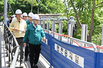 김성보 서울시장 권한대행, 풍수해 대비 강북 일대 현장 점검