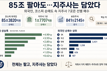 외국인, 폭풍 매도 중 지주사 담았다⋯SK·두산·한화 '픽'