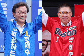 사전투표 막판 부산 총력전…전재수 ‘동서횡단’ vs 박형준 ‘전방위 그물망’