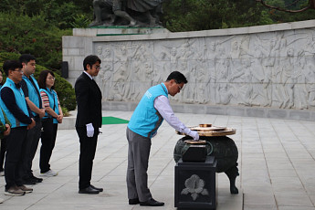 김성원 GS글로벌 대표, 현충원·보육시설 찾아 릴레이 봉사