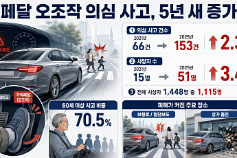 페달 오조작 사고 5년 새 2.3배↑⋯고령 운전자 사고 비중 70% '압도적’