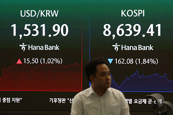 환율, 야간거래서 한때 1560원 돌파…금융위기 이후 최고