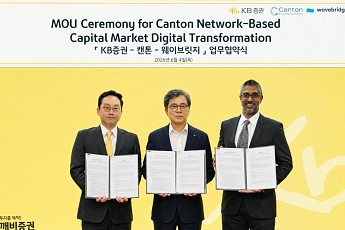 KB證, 캔톤 재단ㆍ웨이브릿지와 분산원장 기반 디지털자산 인프라 MOU 체결