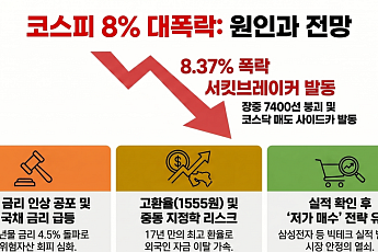 코스피 장중 8% 대폭락…전문가 