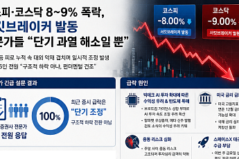 코스피 8% 역대급 폭락에도⋯증시 전문가 “반도체 랠리 안 꺾였다”[최악의 검은 월요일]