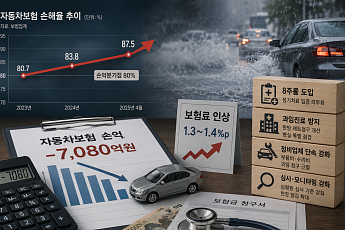치솟는 자동차보험 손해율… 손보업계 “8주룰 등 제도 개선 시급”