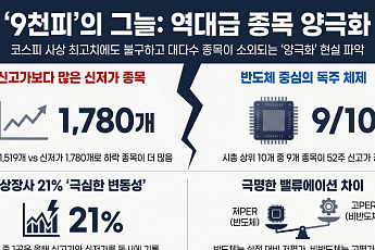 '9천피'시대에 내 주식만 안 올랐다?…신저가 종목 속출[꿈의 9000피 시대]