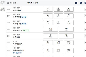 '한국-멕시코전' 스포츠토토 변경된 시간ㆍ종목 총정리 [북중미 월드컵]