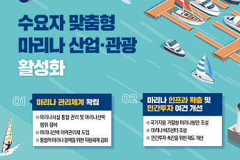 마리나 이용객 210만명으로 늘린다…민간투자·관광 활성화 추진