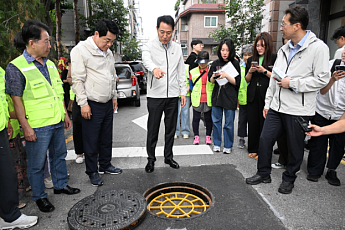 오세훈, 관악구 침수 취약지역 찾아 
