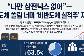 “나만 삼전닉스 없어”⋯반도체 쏠림 너머 ‘비반도체 실적주’ 재평가 흐름