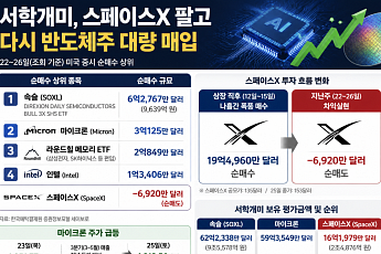 서학개미, 스페이스X 팔고 반도체 담았다…순매수 1위는 '속슬'