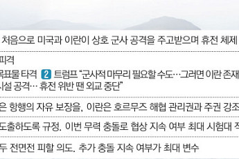 미·이란, 보복의 악순환…“이란 존재 않을 수도” vs “미군기지 지옥될 것”