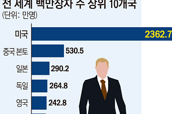 미국, 주식 대박에 작년 백만장자 하루 1200명 탄생…한국, 부자 수 세계 8위