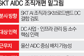SKB DC 떼고 SKT AI와 결합…AIDC 조직 재편 밑그림 [SK, AI 인프라 재편]