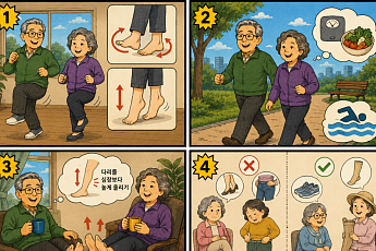 [만화로 보는 시니어 뉴스] 하지정맥류 예방·관리법