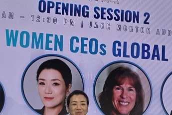 조현민 한진 사장, 美 ICSB서 기조연설…“AI 시대 경쟁력은 사람…열린 시장 만들어야”