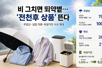 장마·폭염 동시에 잡는다…유통가 '전천후 상품' 띄운다