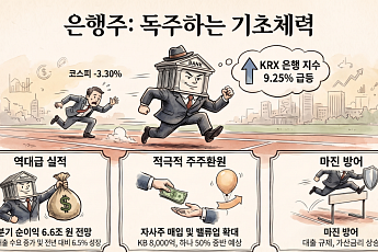 코스피 한파 속 ‘나홀로 질주’한 은행주⋯하반기 2차 랠리 오나