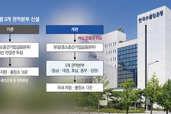[단독] 수은, 지역본부에 여신 전결권 넘긴다…3개 권역본부 신설