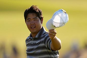 ‘골프 황제’ 우즈가 가장 먼저 축하했다⋯김주형, PGA 통산 4승