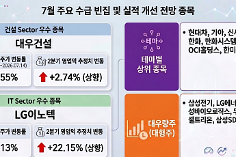 7월엔 반도체 급락 속 기관 공백 생긴 '빈집 실적주' 주목