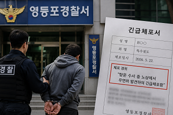 자수자 경찰서 밖 유인 체포…현직 경찰관 기소