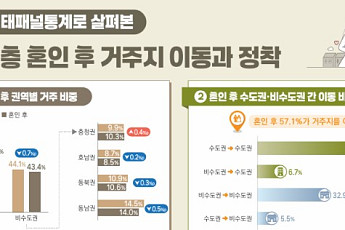 결혼 후 수도권에 몰리는데⋯출산·내집마련은 지방이 앞서