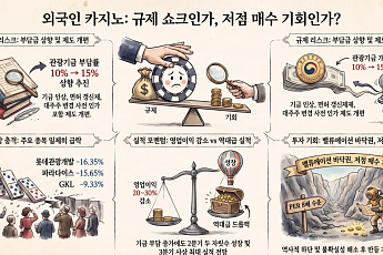 ‘개발기금 상향’ 악재에 급락한 카지노株 3사⋯저점 매수 기회일까