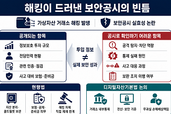 가상자산 해킹 제재가 드러낸 보안공시 ‘빈칸’… 기본법이 메울까