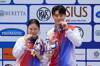 김보미-홍수현, 항저우 월드컵 공기권총 혼성 동메달⋯AG 청신호